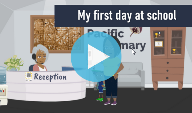 My first day at school video