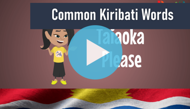 Common Kiribati Words Video