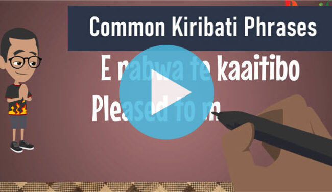 Common Kiribati Phrases Video