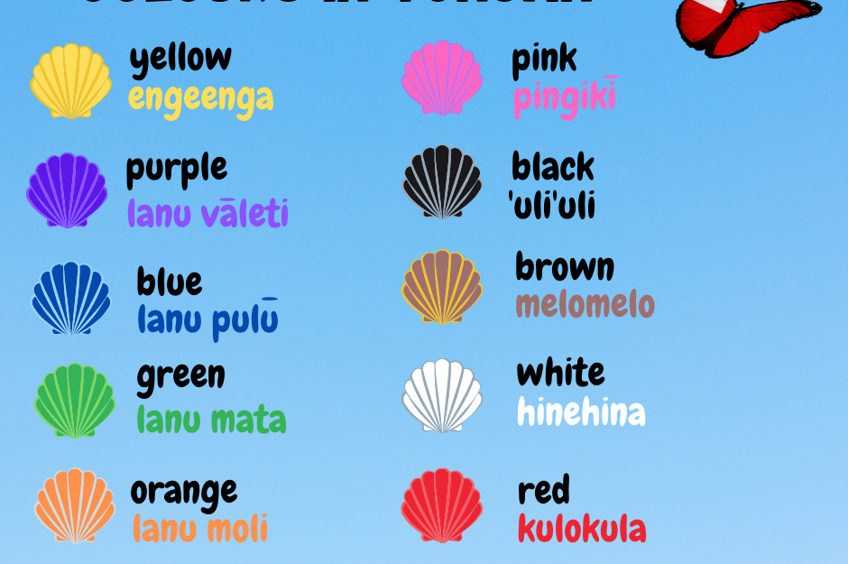 Colours in Tongan Language