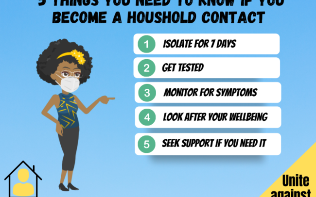 5 things you need to know if you become a household contact