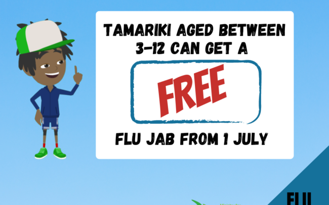 Free flu jab ages 3-12