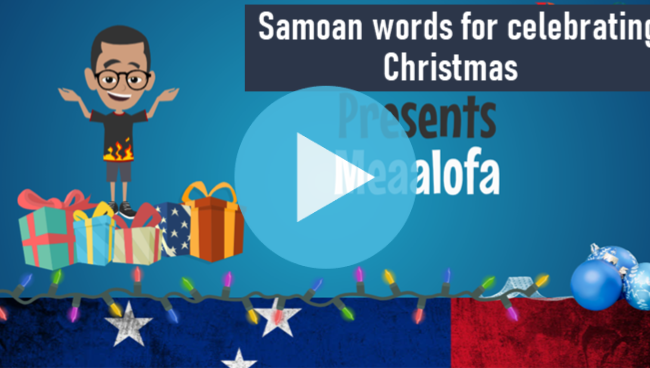 Samoan words to celebrate Christmas