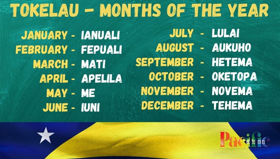 Tokelau months of the year