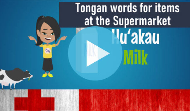 Tongan words for items at the supermarket