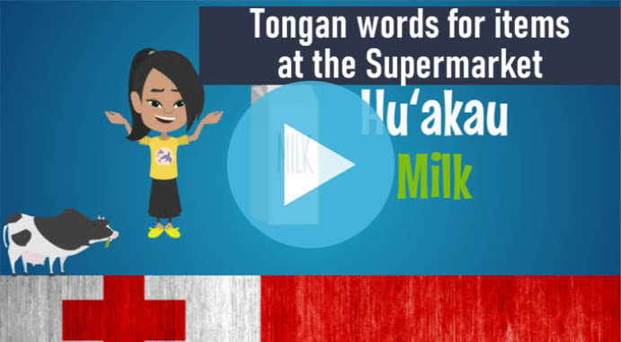 Tongan words for items at the supermarket