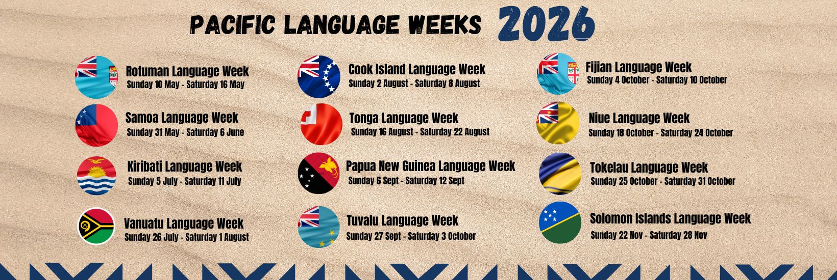 Pacific Language Weeks Dates for 2026