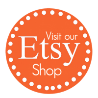 Visit our Etsy Shop (orange circular badge with white text)